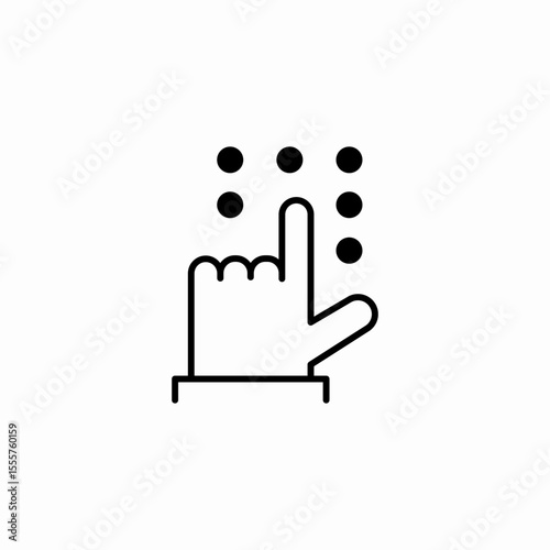 enter pin code icon sign vector
