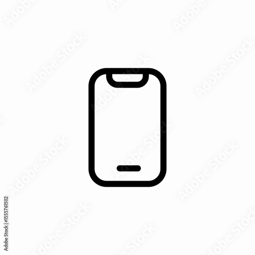 simple phone screen icon sign vector