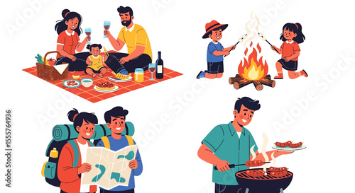 Family Fun: Picnic, Campfire, and BBQ Activities