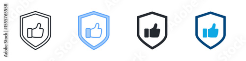 Reliable Icon Set Multiple Style. Designed In Outline, Blue, Glyph, Dual Tone