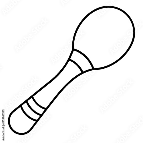 maraca on white background