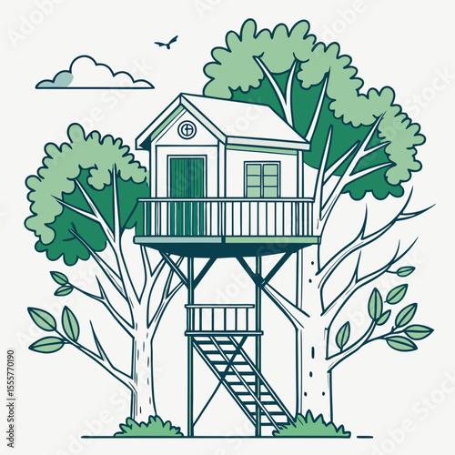 house and tree