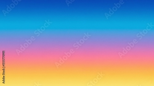 A vibrant and striking horizontal color gradient, transitioning smoothly from a bright blue at the top, through shades of cyan and purple, into a vivid pink, and finally ending in a warm orange.