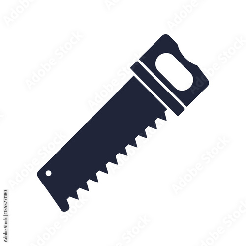 Hand saw icon isolated on white background