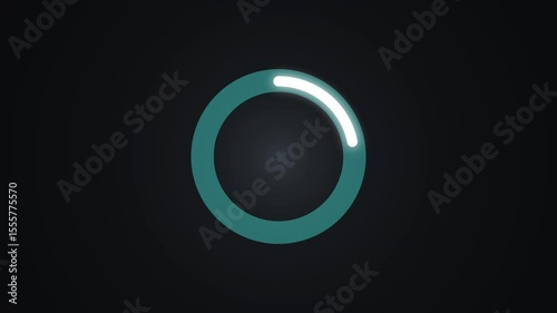 loading circle bar and numerical countdown