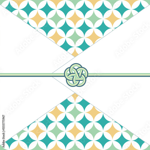 Mizuhiki and Shippō Pattern Greeting Card 3(水引と七宝文様のグリーティングカード)	
