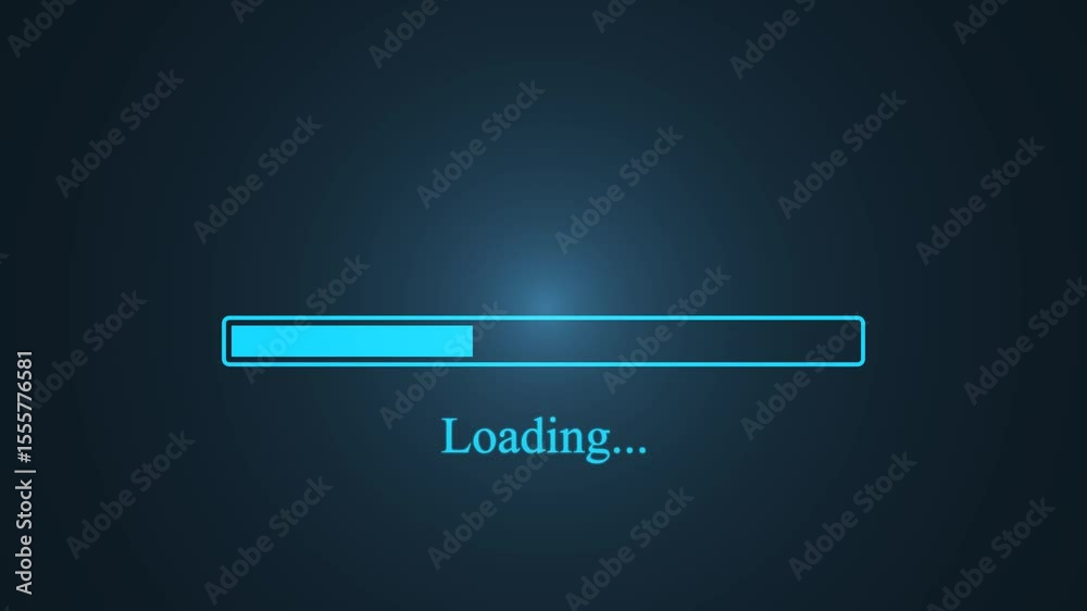 Loading bar downloading bar and progress futuristic loading animation