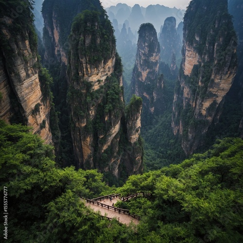 Zhangjiajie National Forest Park – China (inspiration for Avatar movie landscapes)