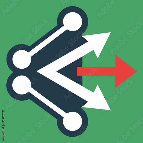 vector illustration of an arrow