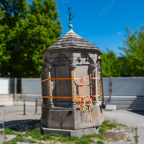 Damaged pump house.