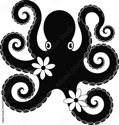 Floral ocean animals eps, Sea horse eps, Flower jellyfish eps,
Ocean Monster Metal Wall Art, Kraken Metal Wall Decor, Beach House Decor,
 Nautical Bathroom Decor, Gothic Bathroom 
