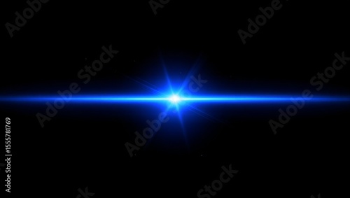 Wallpaper Mural bright blue star shines brightly against a black background, with horizontal rays extending outward. This simple, striking image is great for space or sci-fi themed projects. Torontodigital.ca