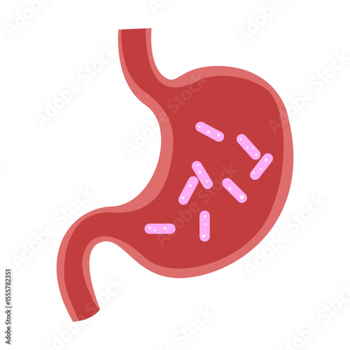 stomach disease concept. vector illustration