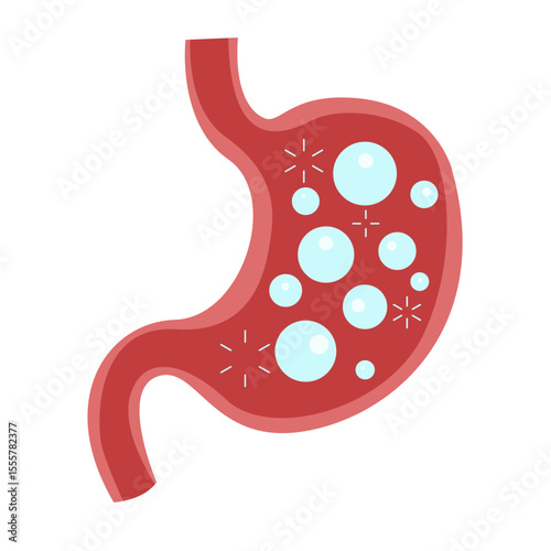 stomach disease concept. vector illustration