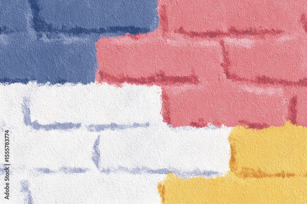 Fototapeta premium Close-up of layers of vibrant red ice cream texture. Beautiful simple AI generated image