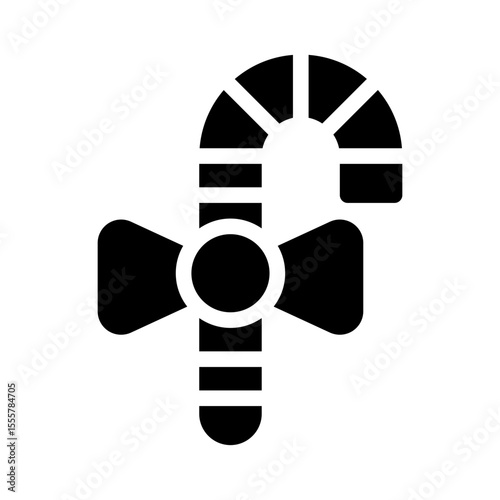 candy cane glyph icon