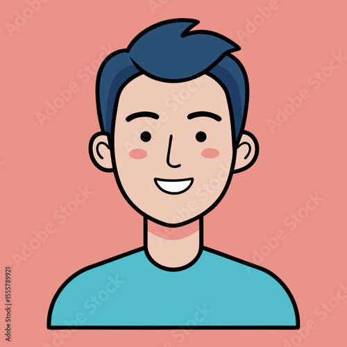 cartoon man face