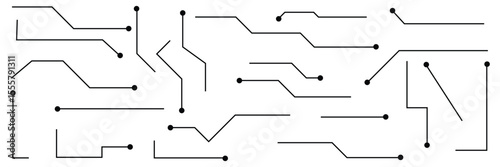 Callouts titles set. Digital callouts . Line callout label set. isolated on black and white background. Vector illustration. EPS 10 . 