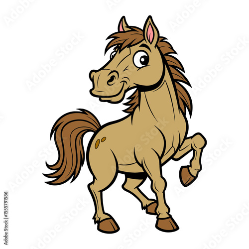 vector illustration of a horse