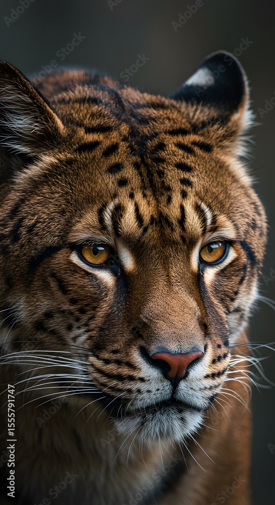 Fototapeta premium Lynx Close-up with Brown and Black Markings