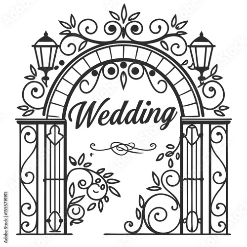 Ornate Archway Monogram