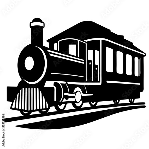 steam locomotive in the countryside