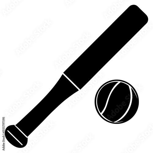 baseball bat and ball