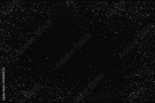 Falling winter snowflakes frame background. snowfall frame background design