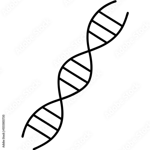 dna helix on white background