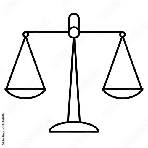 vector illustration of a scale