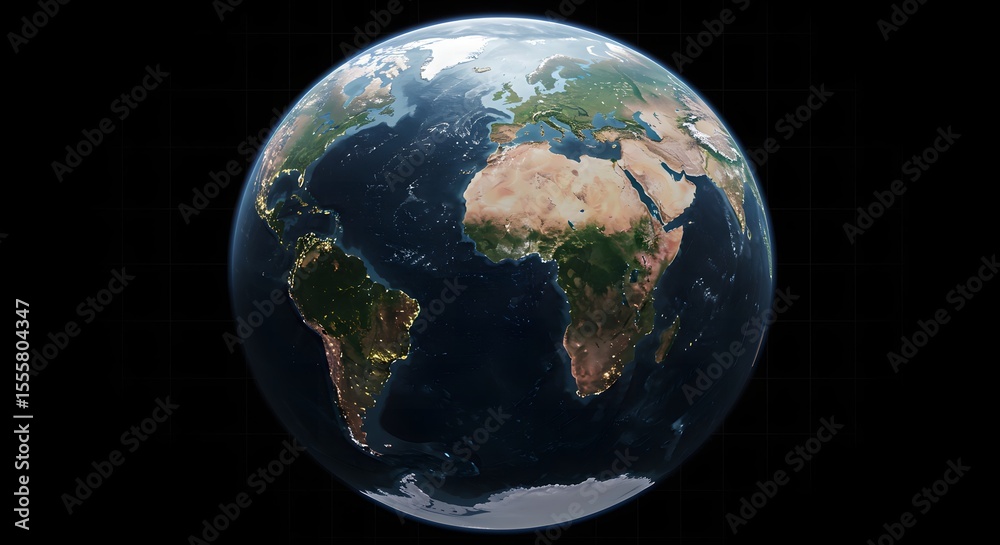 Fototapeta premium Earth From Space View