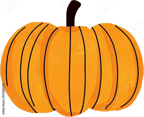 pumpkin on white background