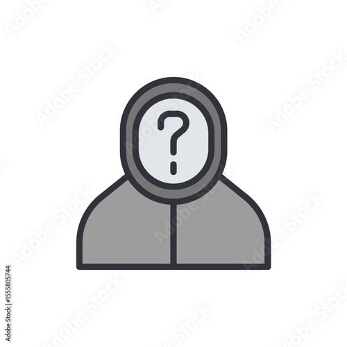 Mysterious Identity Concealed Behind A Question Mark Person Icon