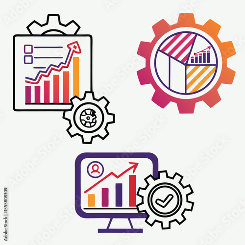 operations Management editable icon set.