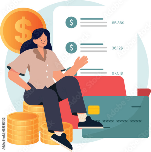 Smart investment and finance literacy, prosperity, growth and investing concept. Money saving and smart money management. 