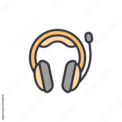 Headset With Microphone For Gaming Or Professional Communication