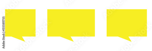 Set of comic speech bubbles.