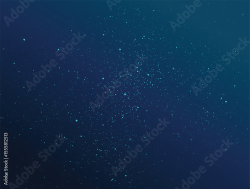 Cosmos stardust starry sky shining stars vector space background design