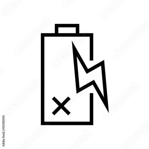 Non Rechargeable battery icon