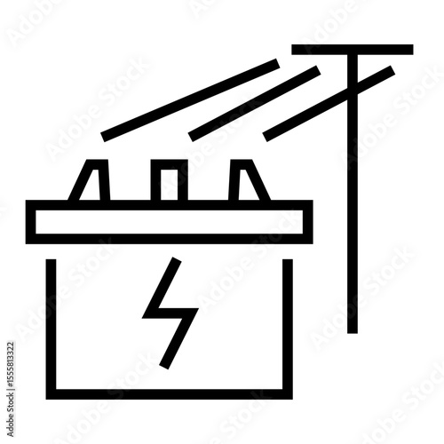 Electric battery icon