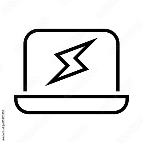 Charging laptop icon