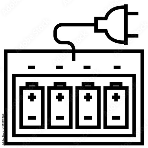Battery charger unit icon