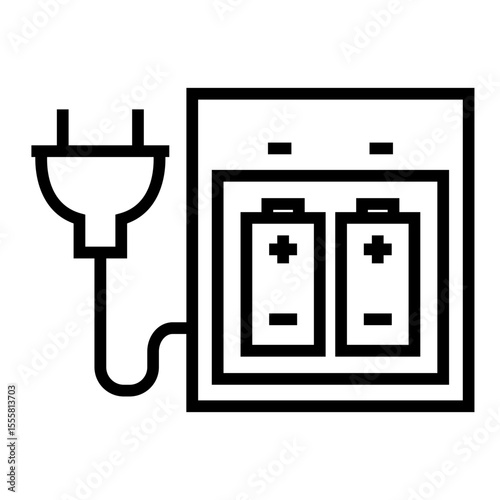 Battery charger unit icon