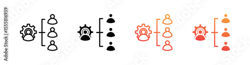 Restructuring Multiple Style Icon Set Vector 
