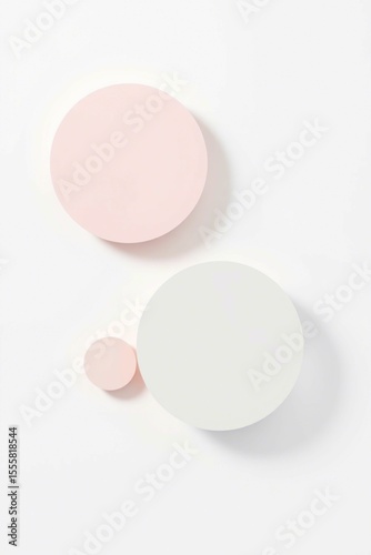 Geometric Mirage: Minimal Abstract Shapes in Soft Pastel