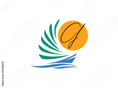 Discover our travel agency logo vector, designed to symbolize adventure and relaxation. Featuring a vibrant, inspiring G