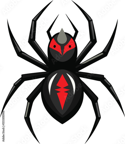 Black Widow Spider Illustration