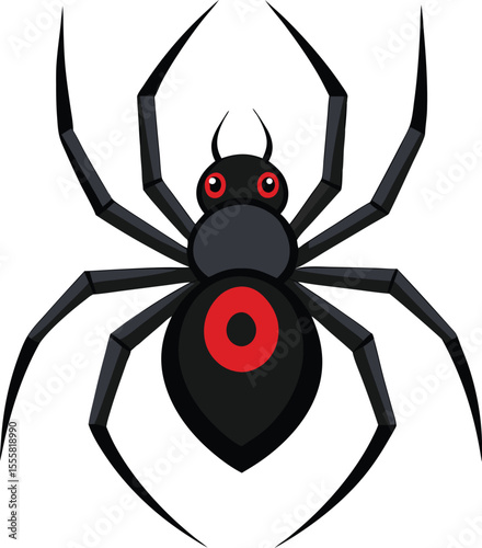 Black Widow Spider Illustration