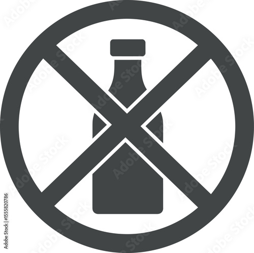  No Alcohol Sign: Prohibited Drinks & Restricted Area
