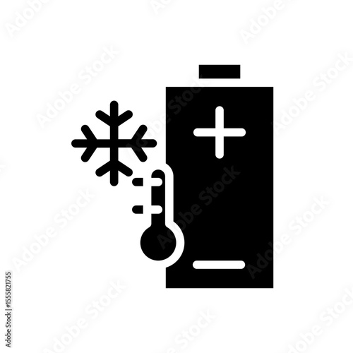 Cool temperature battery icon